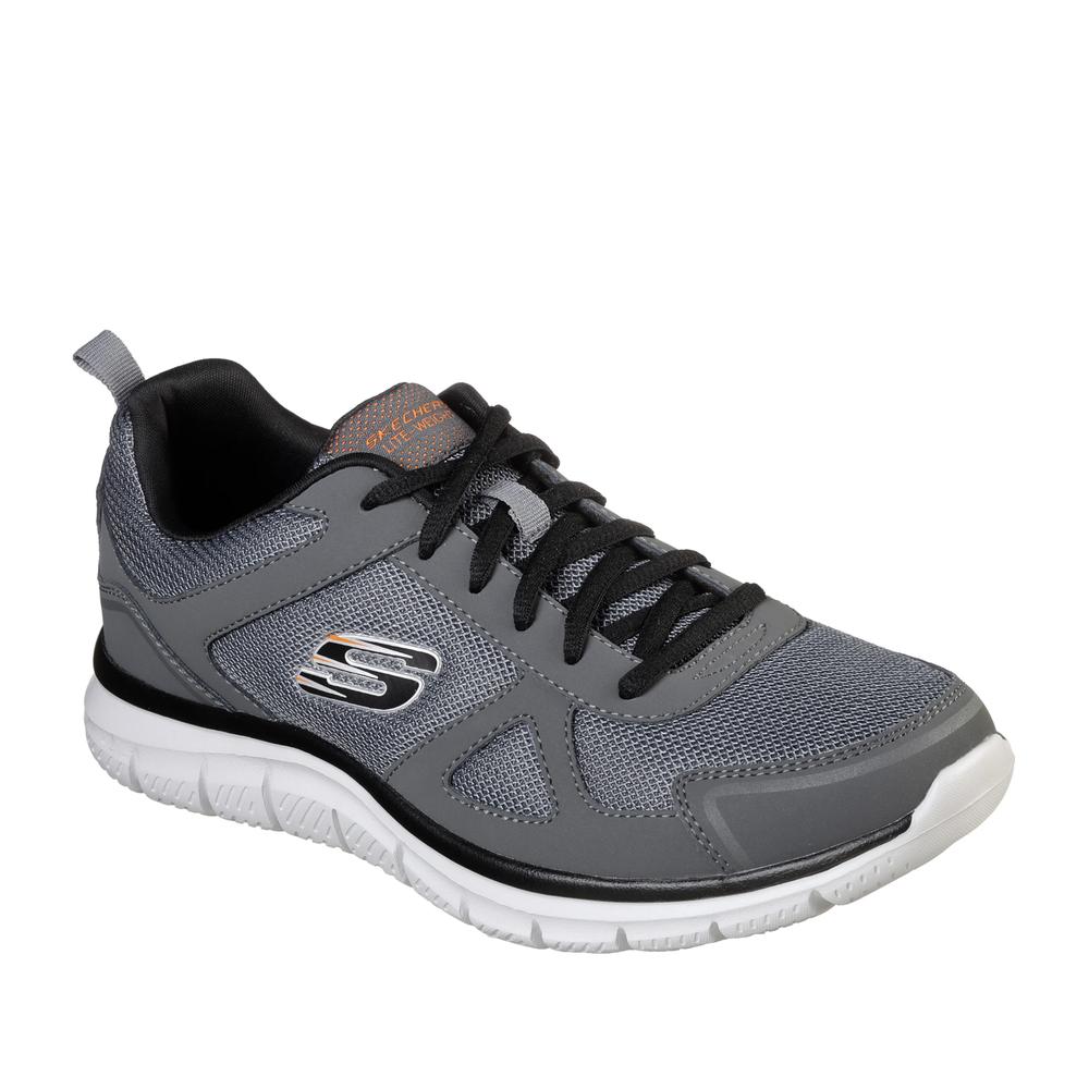 Pánske topánky Skechers Track 52631CCBK - šedý