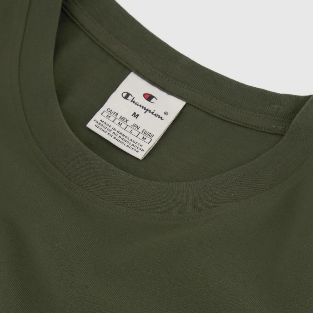 Tričko Champion Tonal Logo Crewneck 220278-GS508 - zelené
