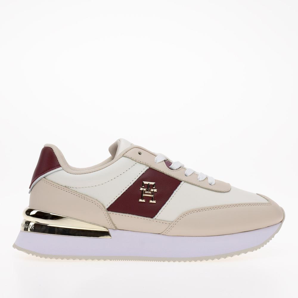 Topánky Tommy Hilfiger Elevated Feminine Runner FW0FW07306-YBH - béžové