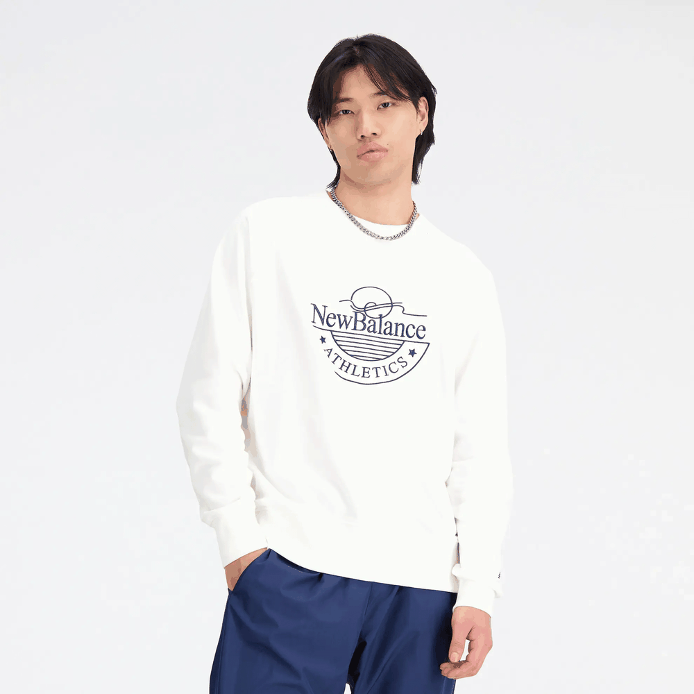 Pánska bunda New Balance MT33506SST - biele