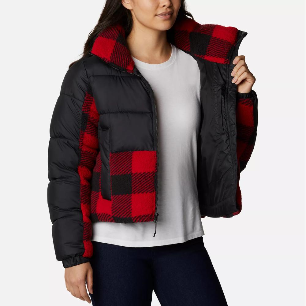 Bunda Columbia Leadbetter Point Sherpa Hybrid Puffer 1955243011 - čierne