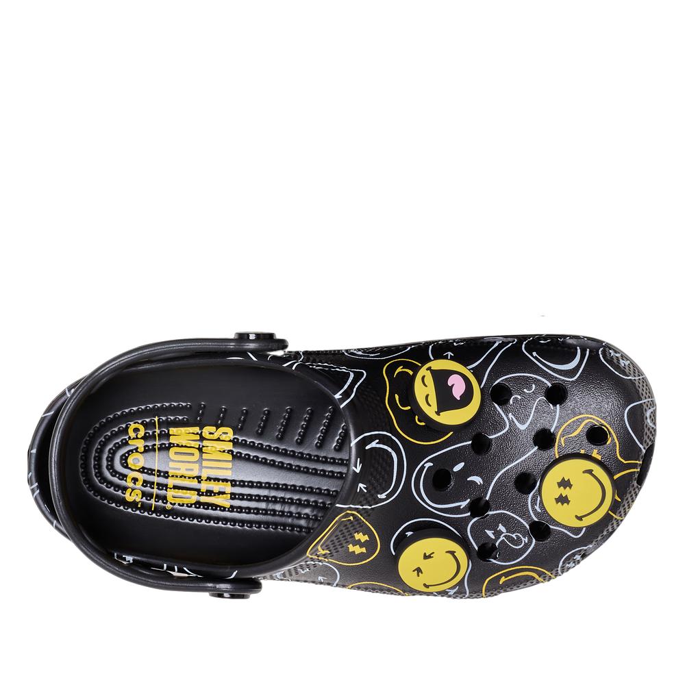 Klapky SmileyWorld Classic Clog 211693-90H - čierne