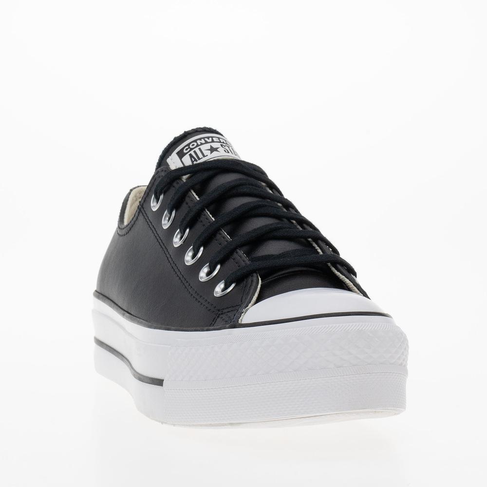 Topánky Converse Chuck Taylor All Star Lift Platform Leather 561681C- čierne