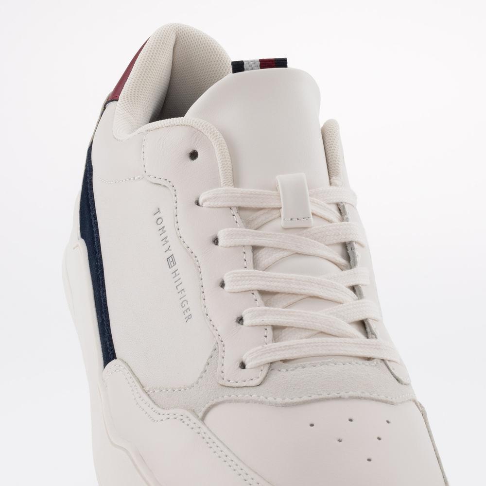 Topánky Tommy Hilfiger Elevated Cupsole Leather FM0FM04490-AC0 - biele