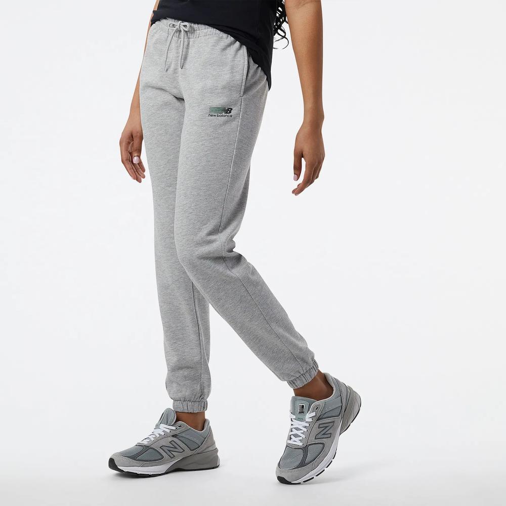 Nohavice New Balance WP23811AG – sivé