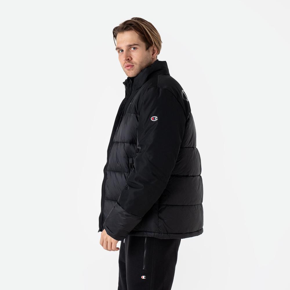 Bunda Champion C Logo Full-Zip Padded 219191-KK001 - čierne