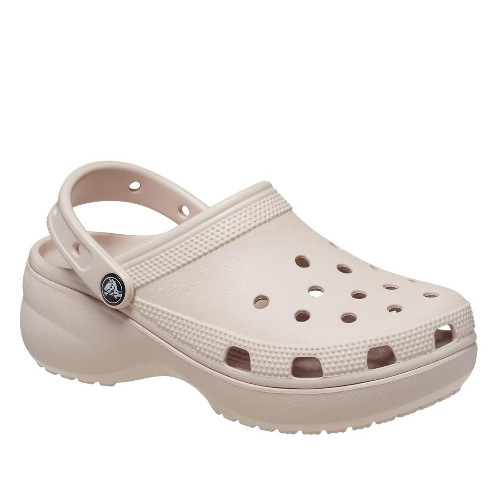 Klapky dámske Crocs Classic Platform Clog 206750-6UR - ružové