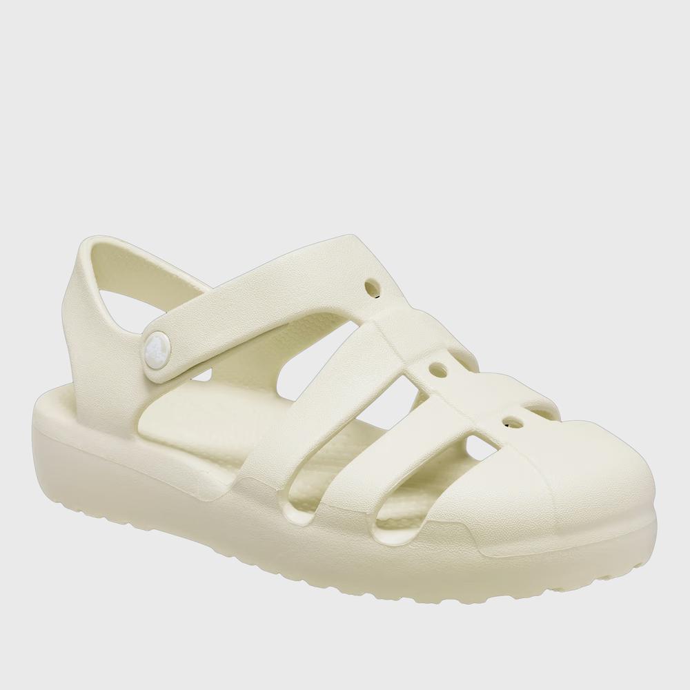 Detské sandále Crocs Classic Fisherman Sandal 210626-0LH - béžové