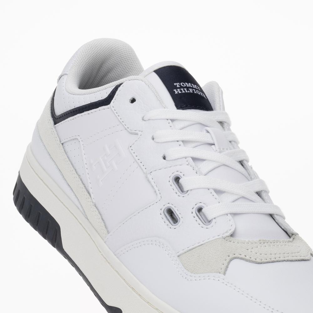 Topánky Tommy Hilfiger Basket Street Mix FM0FM04970-YBS - biele