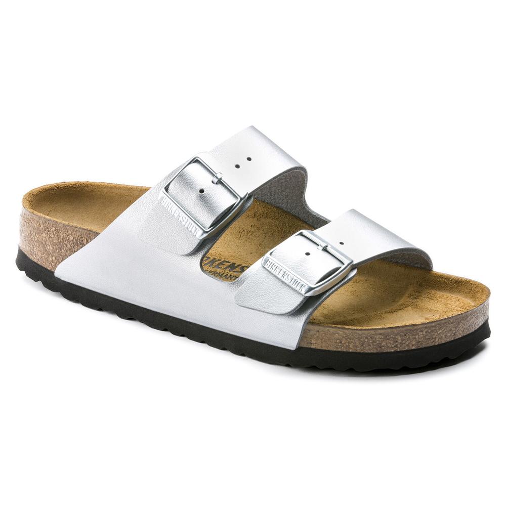 Klapky Birkenstock Arizona Birko-Flor 1012283- strieborné