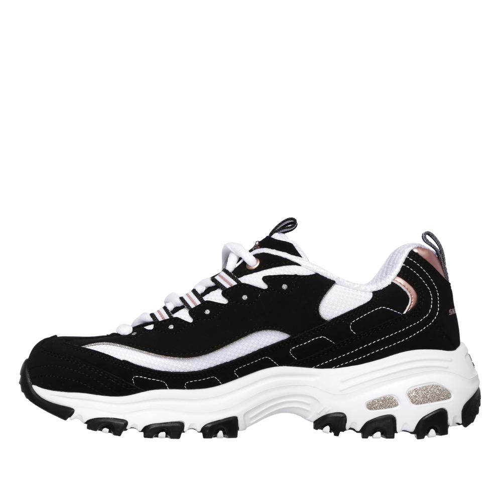 Dámske topánky Skechers D'Lites Roam Around 13154BKRG - čierne