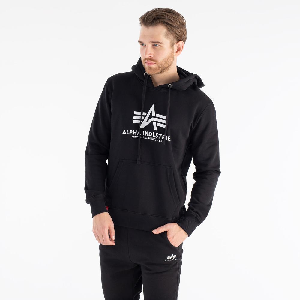 Blúza Alpha Industries Basic Hoody 17831203 - čierne