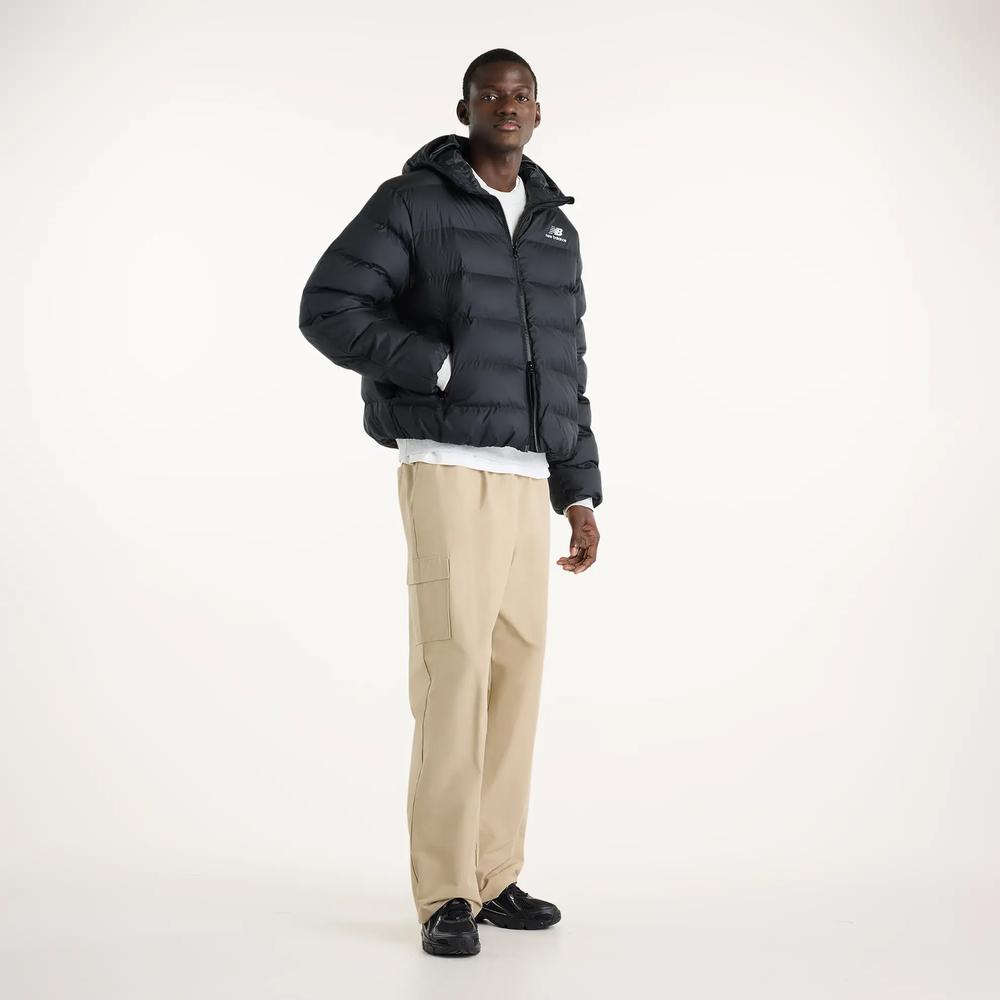 Mužský bunda New Balance Boston Puffer MJ62G17OBK - čierne