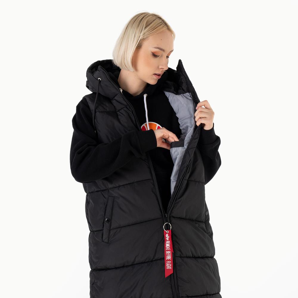 Vesta Alpha Industries Long Puffer Vest WMN 10800203 - čierne