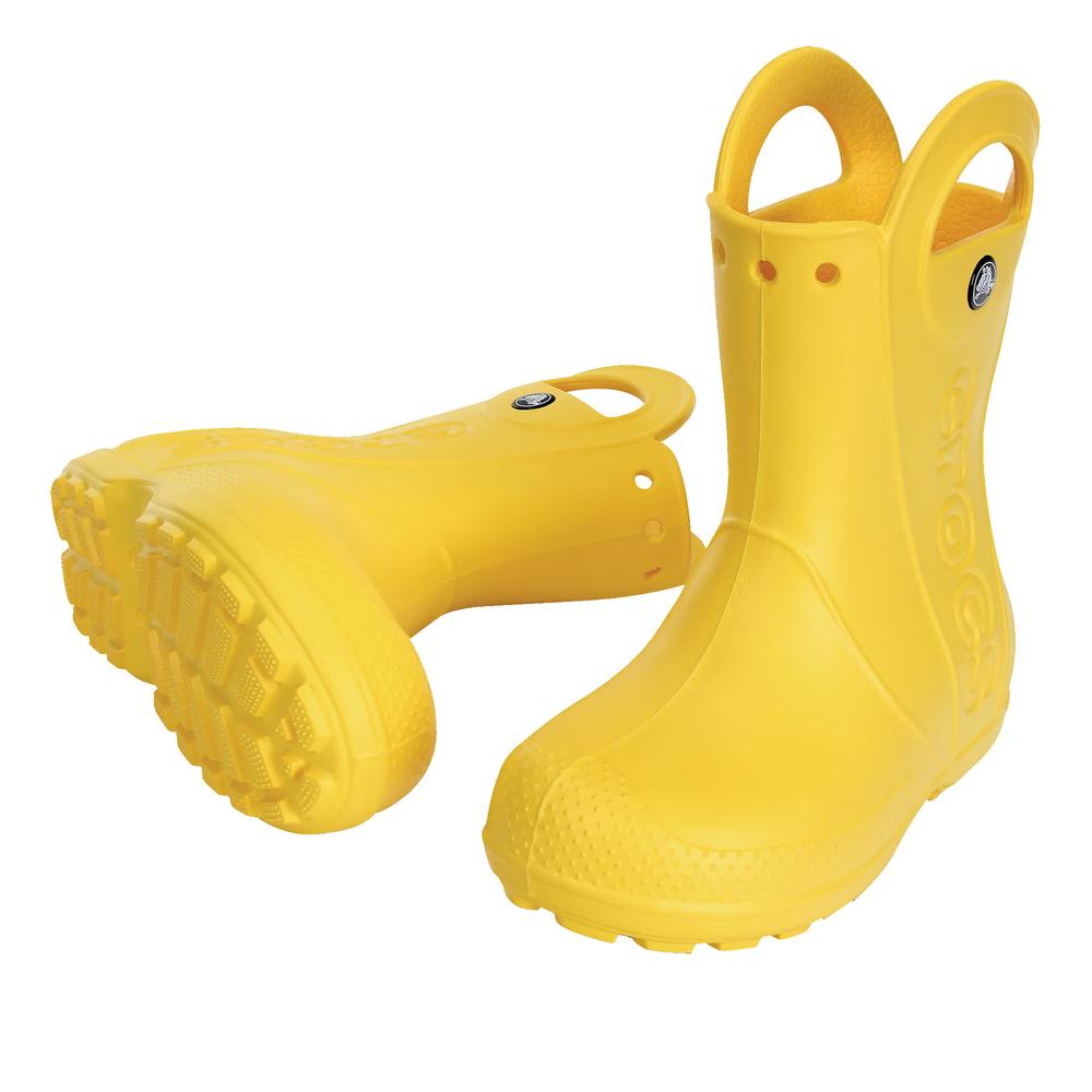 Kalosze Crocs Handle It Rain Boot Kids 12803-730 - žltá