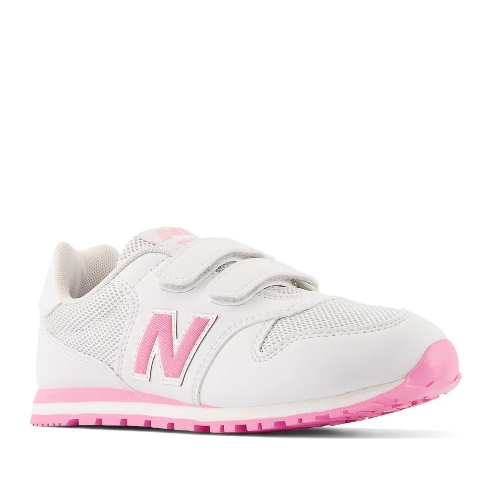 Detské topánky New Balance PV500QP1 - biele