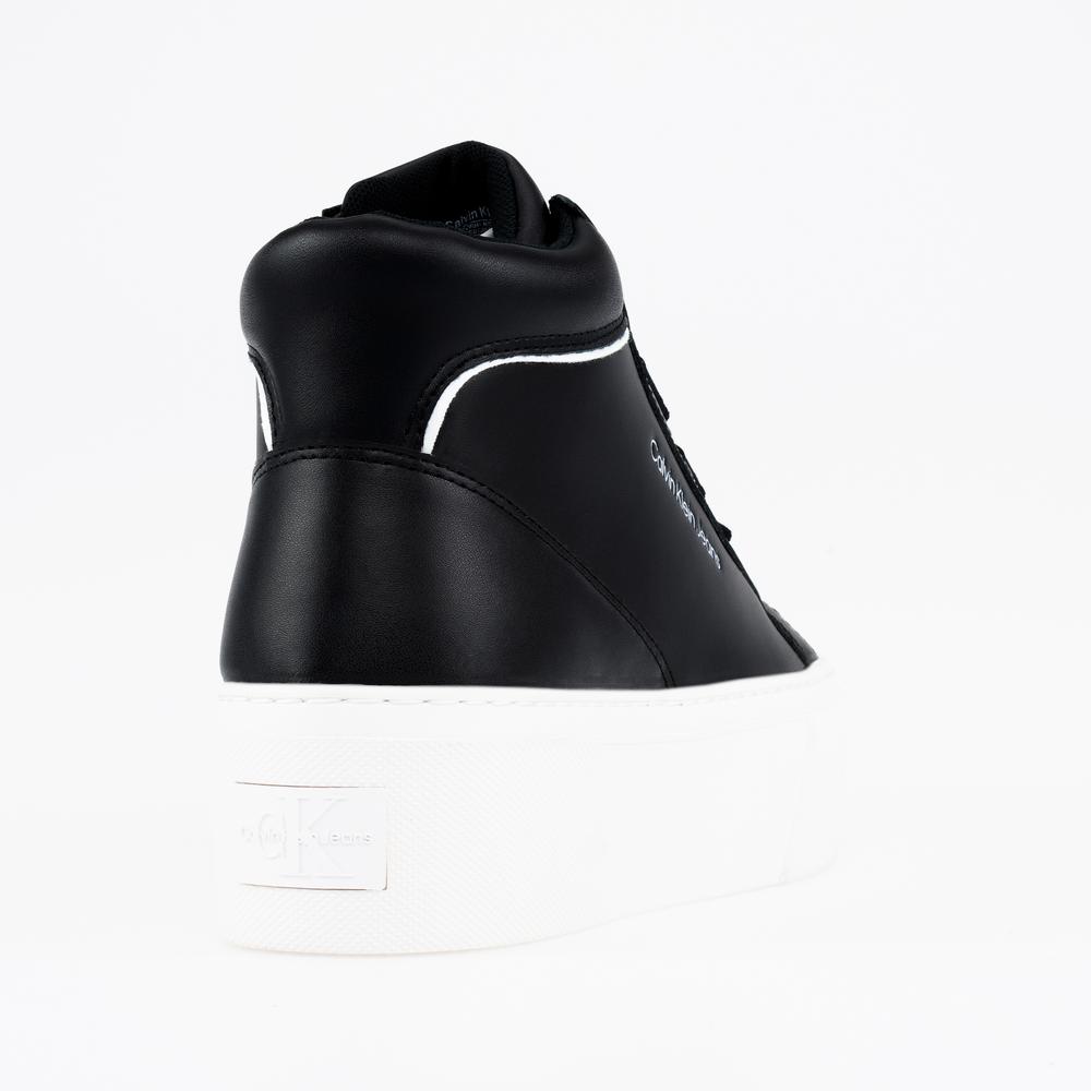 Topánky Calvin Klein Flatform+ Mid Branded Laces YW0YW00869-0GJ - čierne