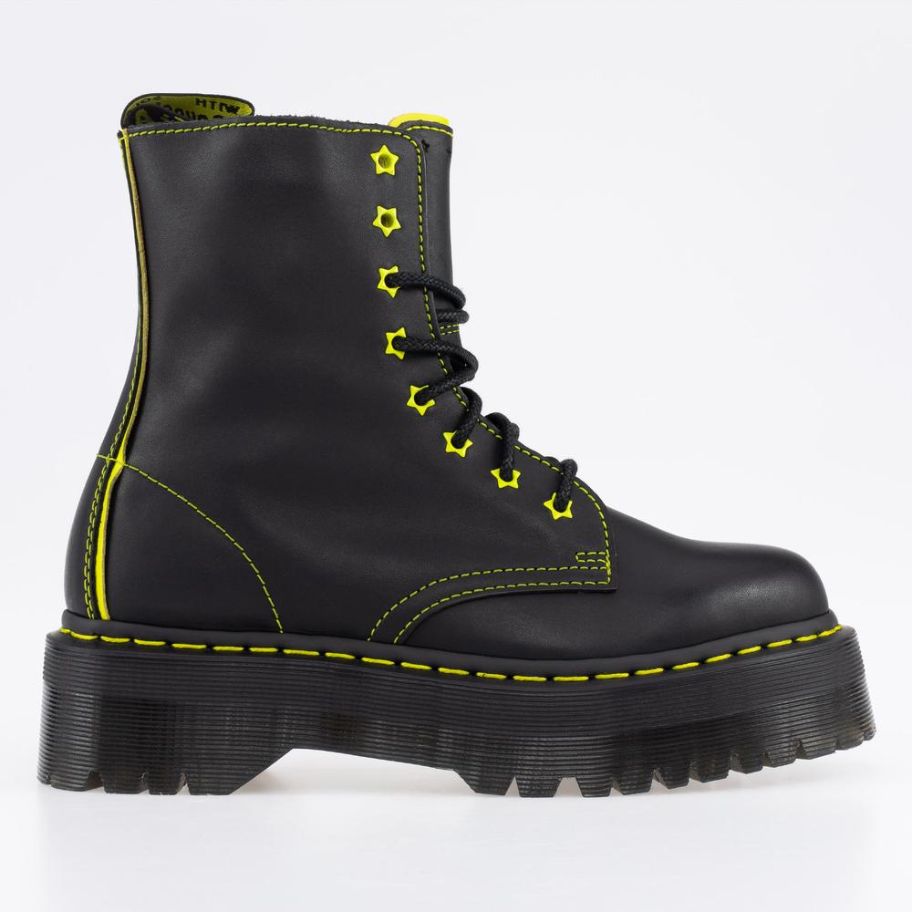 Topánky Dr. Martens Jadon II Neon Star Leather Platform 27617002 - čierne