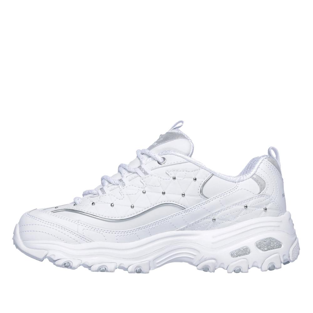 Dámske topánky Skechers D'Lites Glamour Feels 13087WSL - biele
