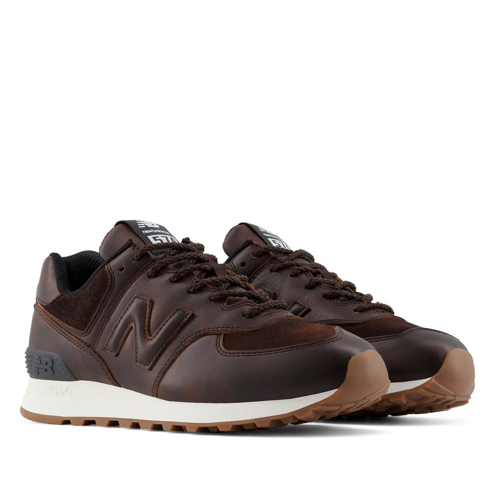 Dámske topánky New Balance W574HM - hnedé