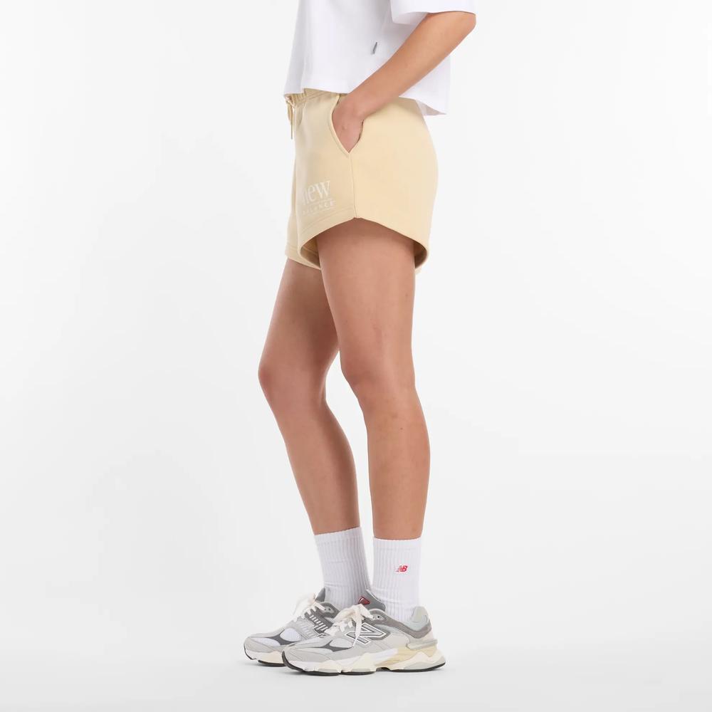 Dámske šortky New Balance WB61Y80AABC - béžové