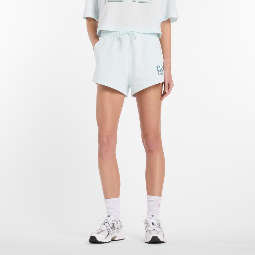 Dámske šortky New Balance WB61Y80AAAW - modré