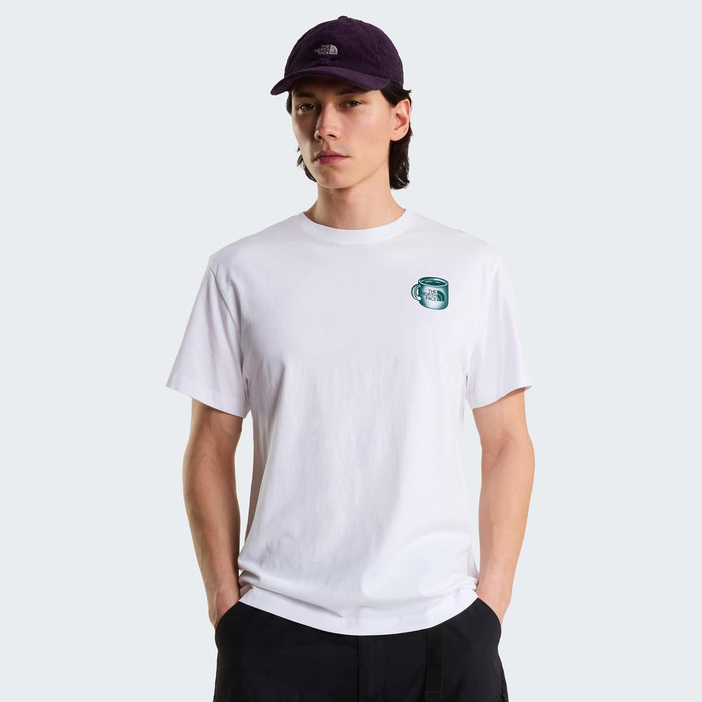 Tričko pánske The North Face Basecamp Barista 0A8JAAVD91 - biele
