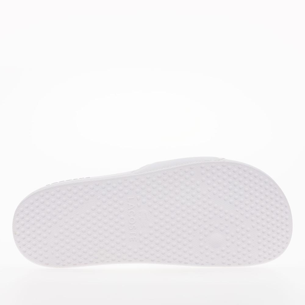 Klapky Lacoste Serve Sliders 749CMA0041-082 - biele