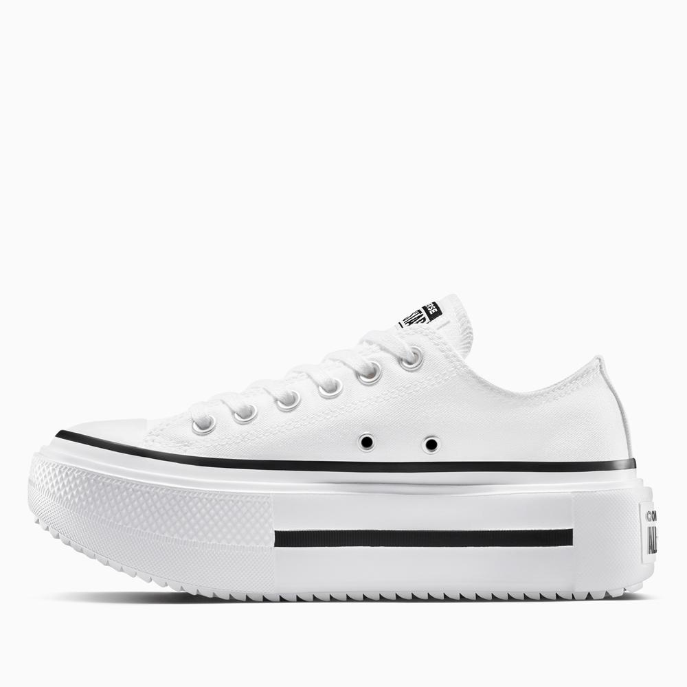 Dámske topánky Converse Chuck Taylor All Star Lift Platform Leather A15491C - biele