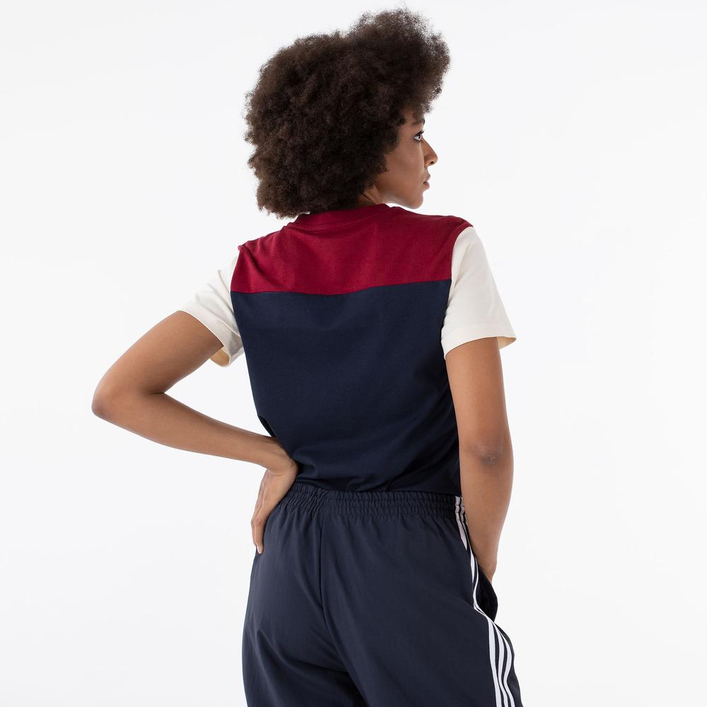 Tričko adidas Essentials Colorblock Logo HJ9463 - viacfarebné