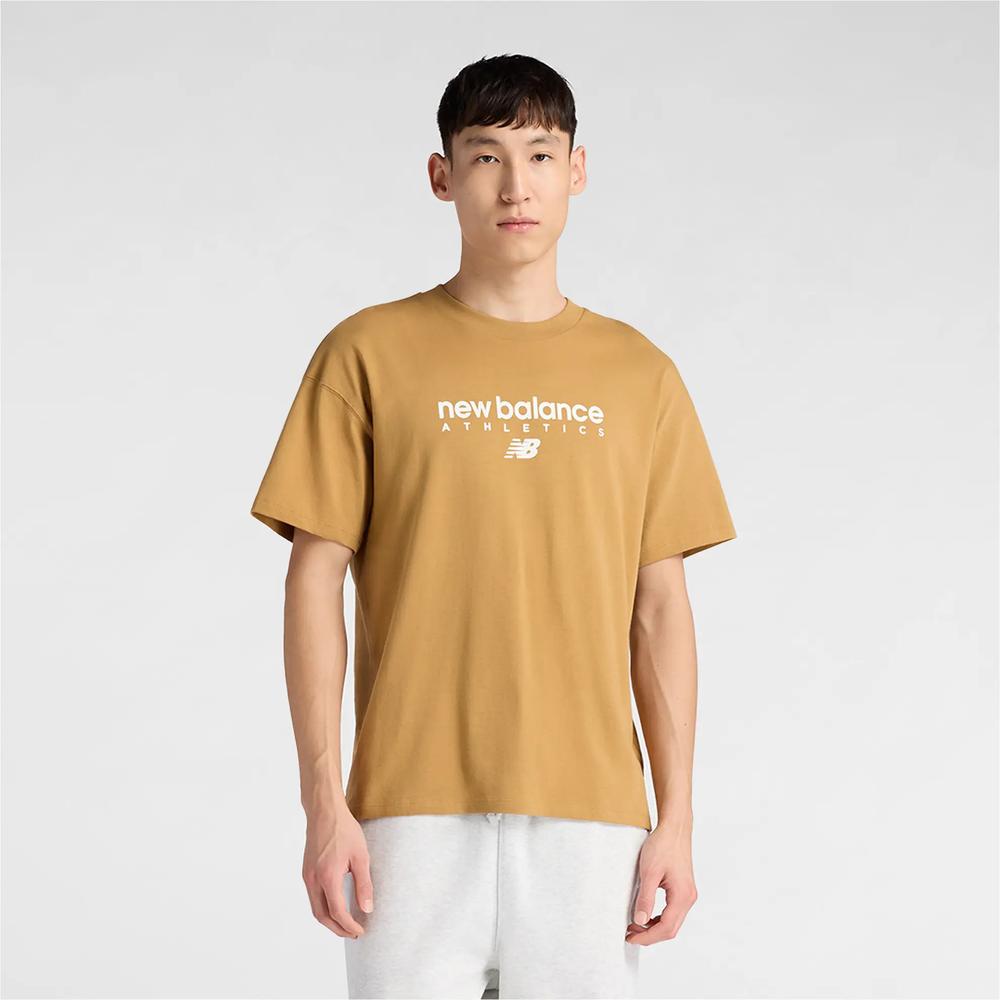 Pánske tričko New Balance MT61D0U5ABG - pomarančové