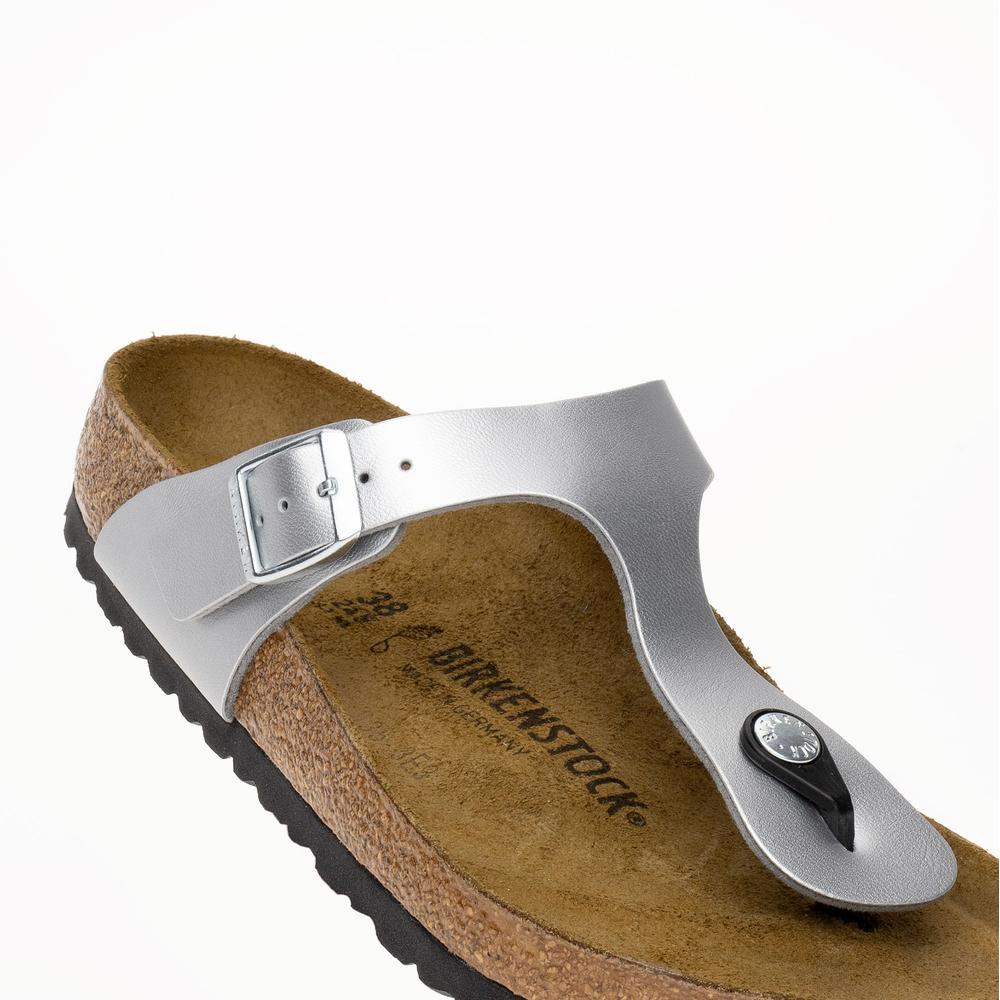 Žabky Birkenstock Gizeh 43851 - strieborné
