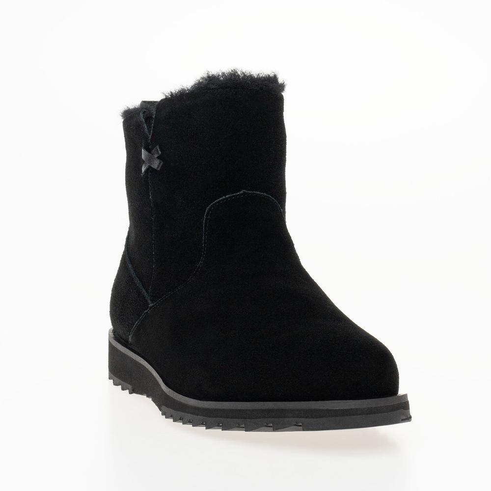 Topánky Emu Australia Beach Mini 2.0 Deluxe Wool Boot W13012BLAK - čierne