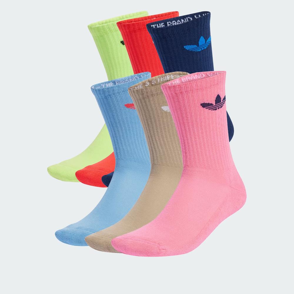 Ponožky adidas Originals Trefoil Cushion Crew Socks 6 Pairs JY2679 - viacfarebné