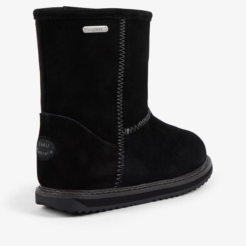 Detské topánky Emu Australia Brumby LO 2.0 K13225BLAK - čierne