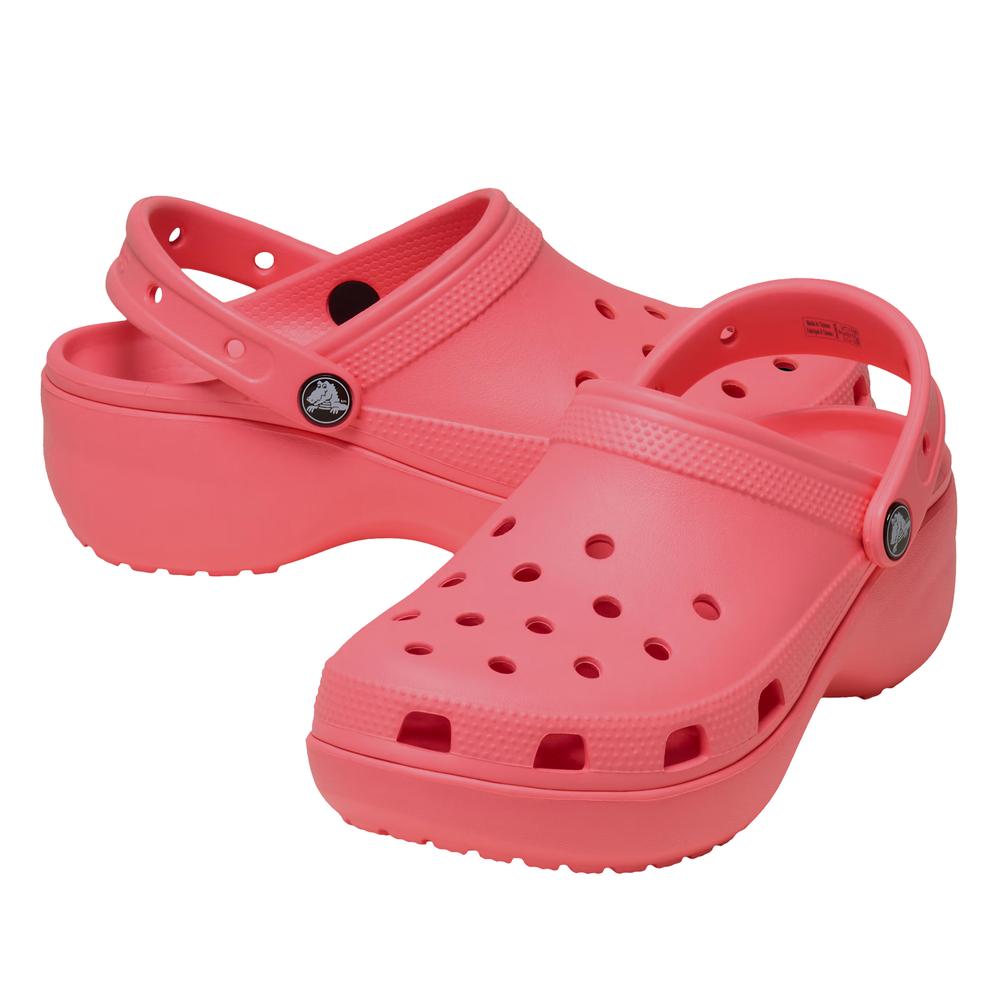 Klapky dámske Crocs Classic Platform Clog 206750-6UI - ružové
