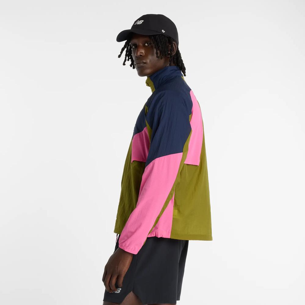 Mužský vetrovka New Balance MJ61U1I9AAN - zelené