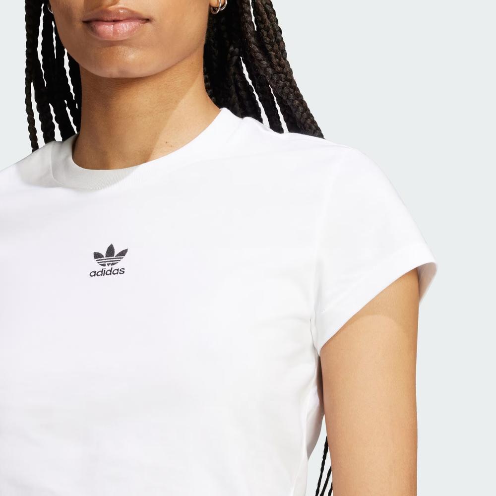 Tričko adidas Essentials Slim JC8973 - biele
