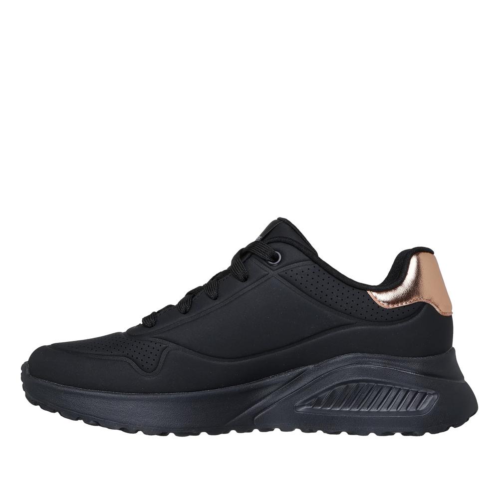 Topánky dámske Skechers Uno Lite Shimmer Along 177291BBK - čierne