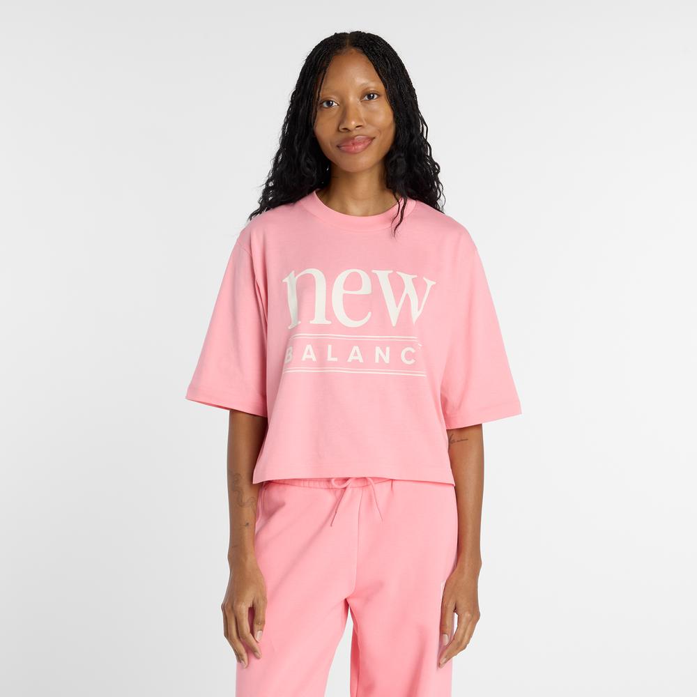 Dámske tričko New Balance WT61V5OPAA6 - ružové