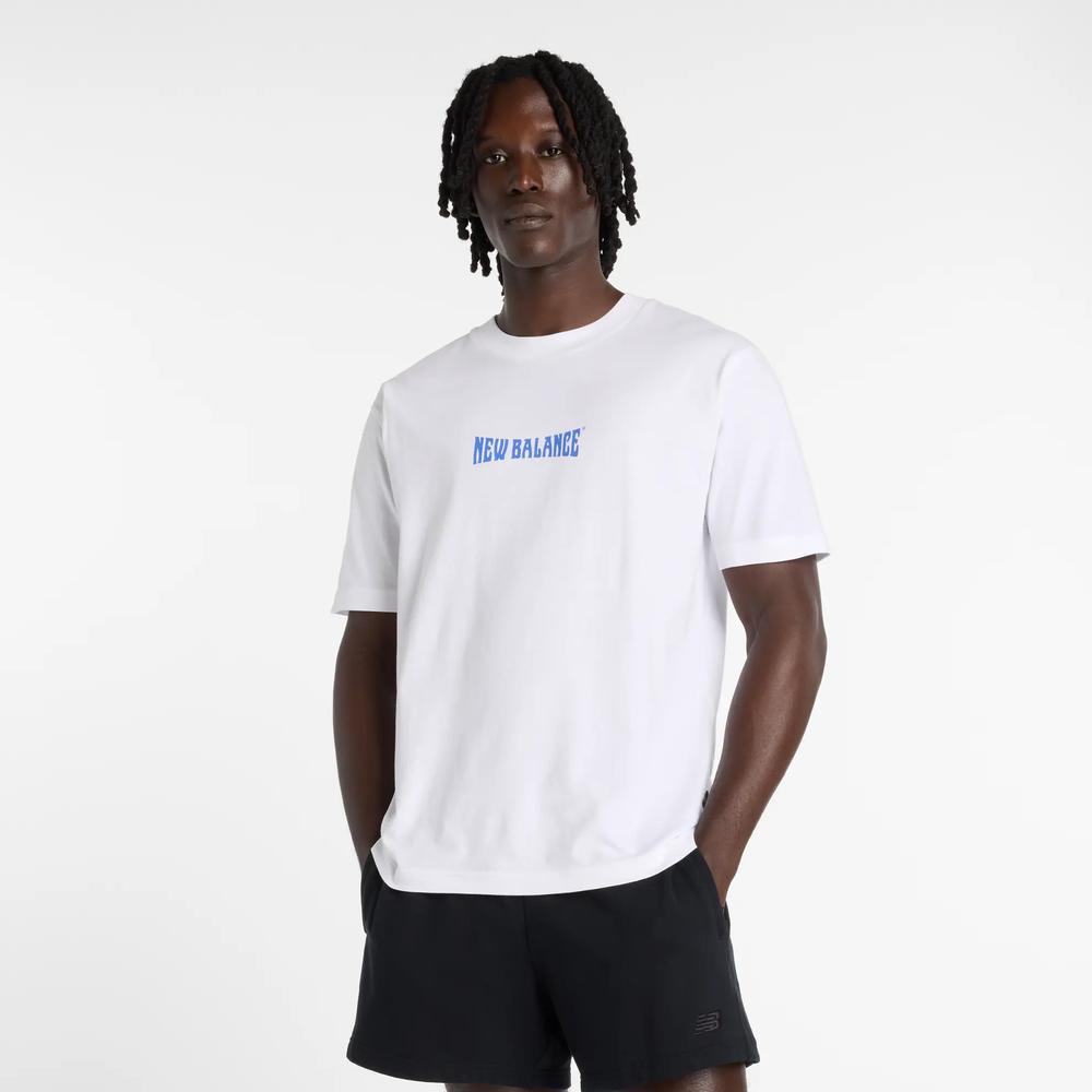 Pánske tričko New Balance MT61B2STWT - biele
