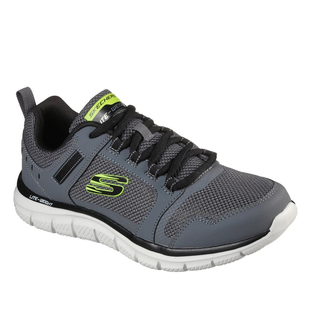 Unisex topánky Skechers Track Knockhill 232001CCBK - šedý