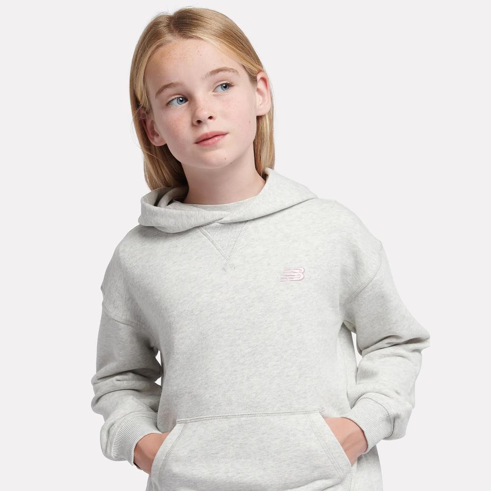 Dětské mikina New Balance LAKG0056AHH - šedý