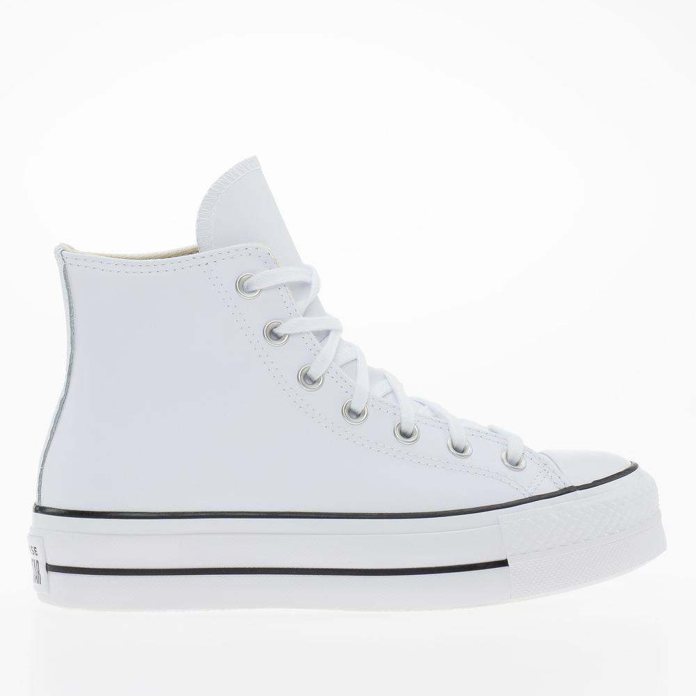 Topánky Converse Chuck Taylor All Star Lift Platform Leather 561676C - biele