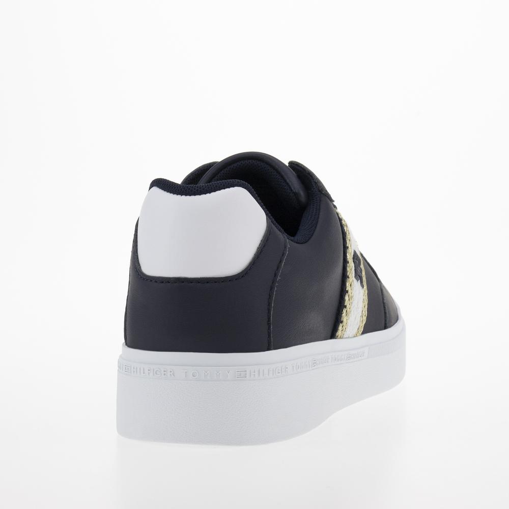 Topánky Tommy Hilfiger Court Sneaker With Webbing FW0FW07106-DW6 - tmavomodré