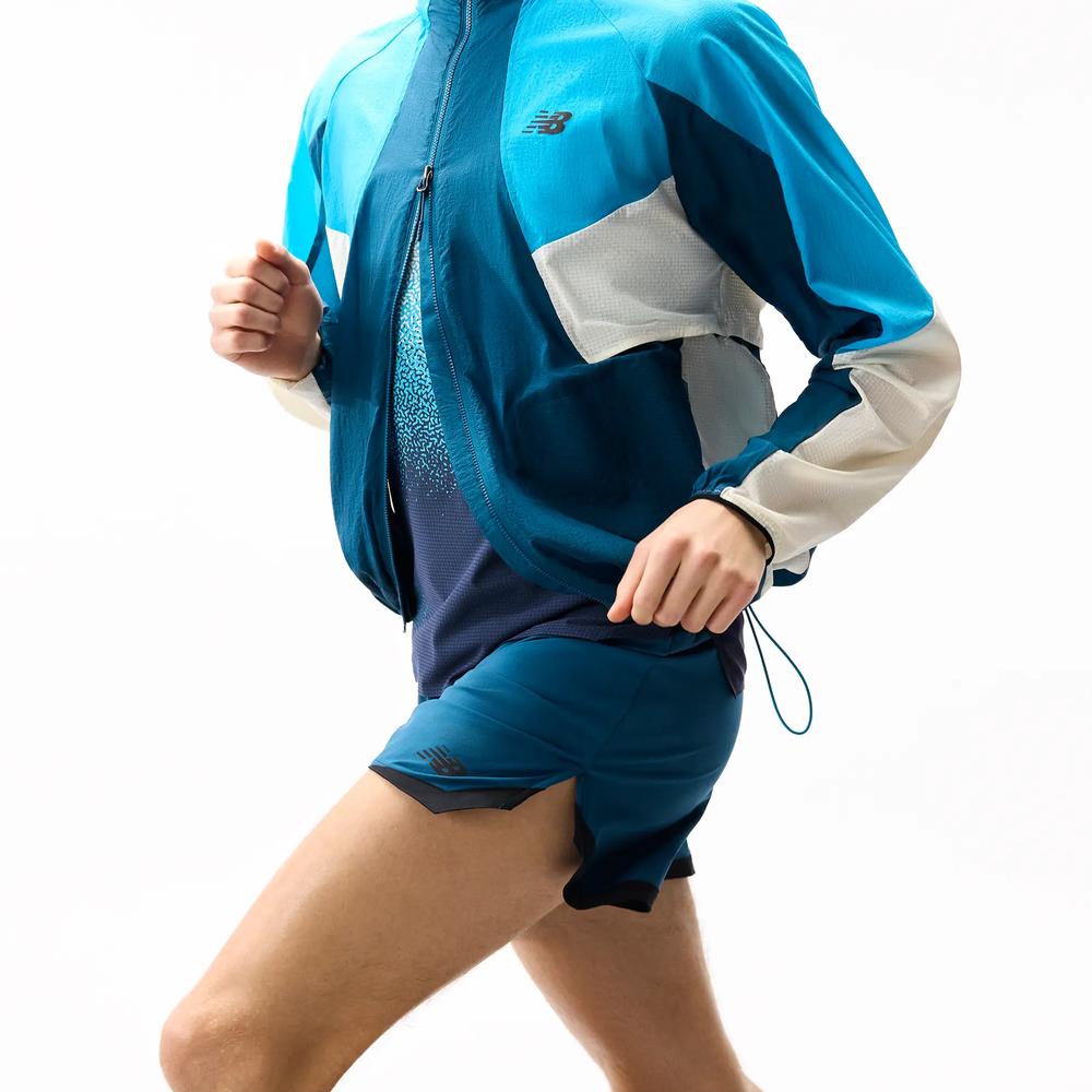 Mužský vetrovka New Balance RC MJ61U1I9STS - modré