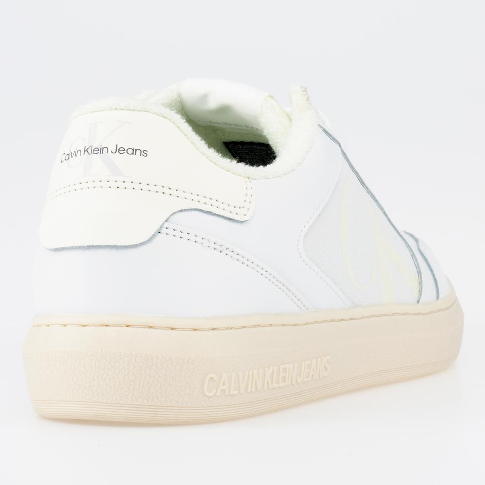 Topánky Calvin Klein Casual Cupsole Lth-Pu Mono YM0YM00573-0K7 - biele