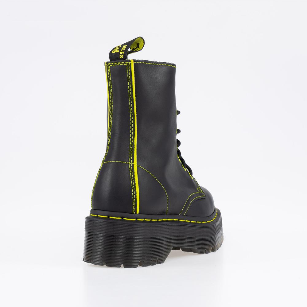 Topánky Dr. Martens Jadon II Neon Star Leather Platform 27617002 - čierne