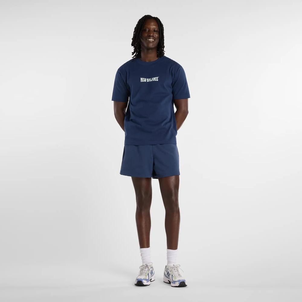 Pánske tričko New Balance MT61B2STNNY - tmavomodré