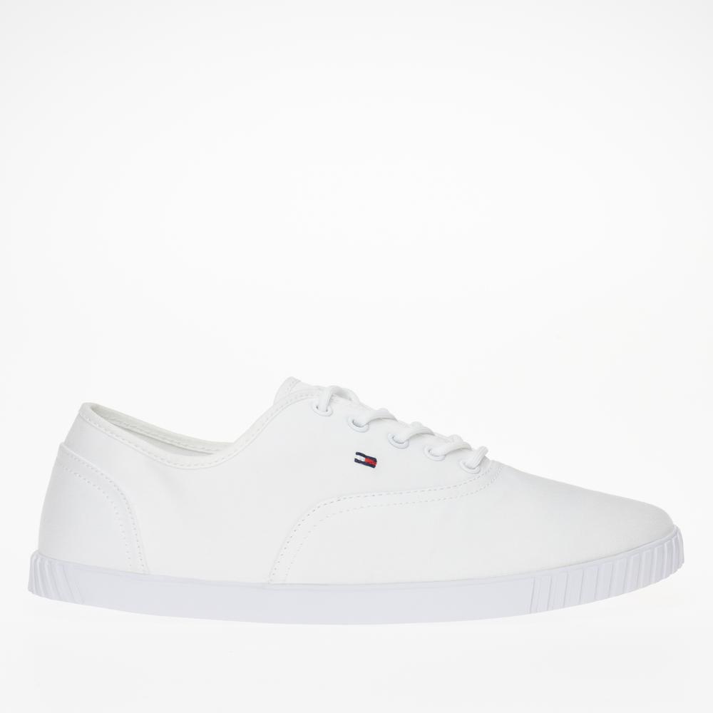 Topánky Tommy Hilfiger Canvas Lace Up FW0FW07805-YBS - biele